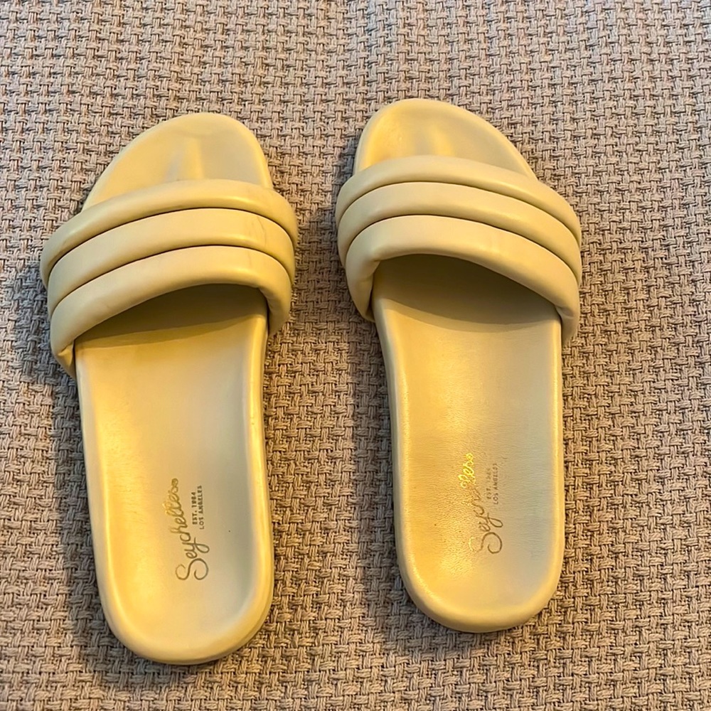 Beige Sandals | Seychelles | Leather Upper and Leather Sock & Lining